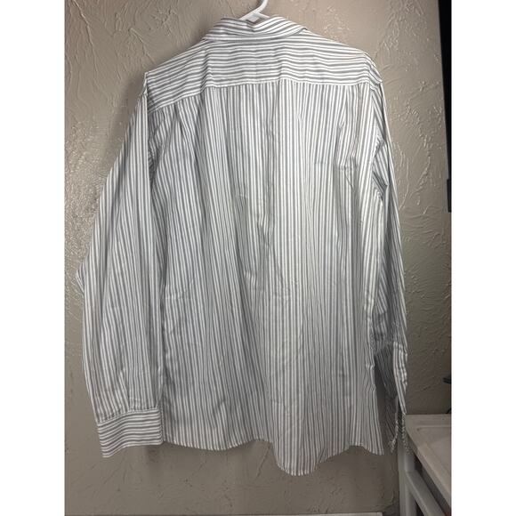 Pelaco Men’s Shirt Blue White Striped Slim Fit Long‎ Sleeve Button Size XXL - Picture 2 of 4